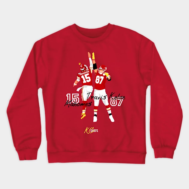 Mahomes x Travis Kelce teammate Crewneck Sweatshirt by Mic jr